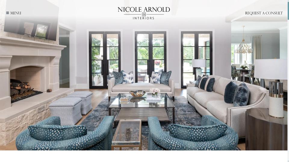 Luxury interior design studio, website showcase