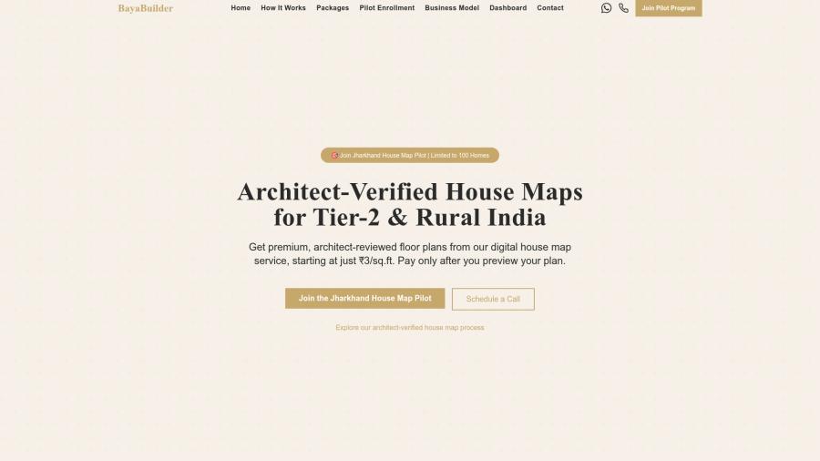 BayaBuilder residential construction website designed by Opulent Grow